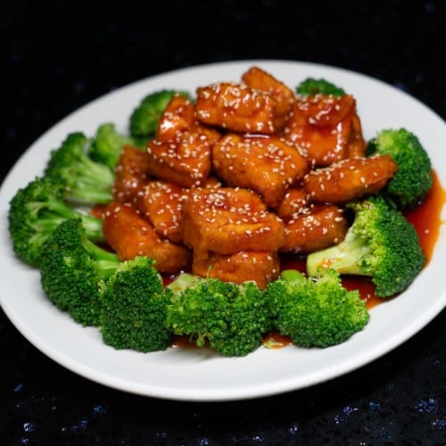 Sesame Tofu.
